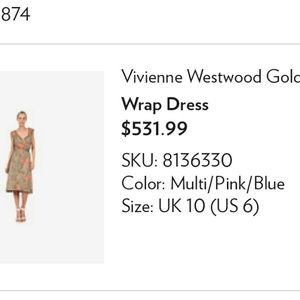 vivienne westwood wrap dress